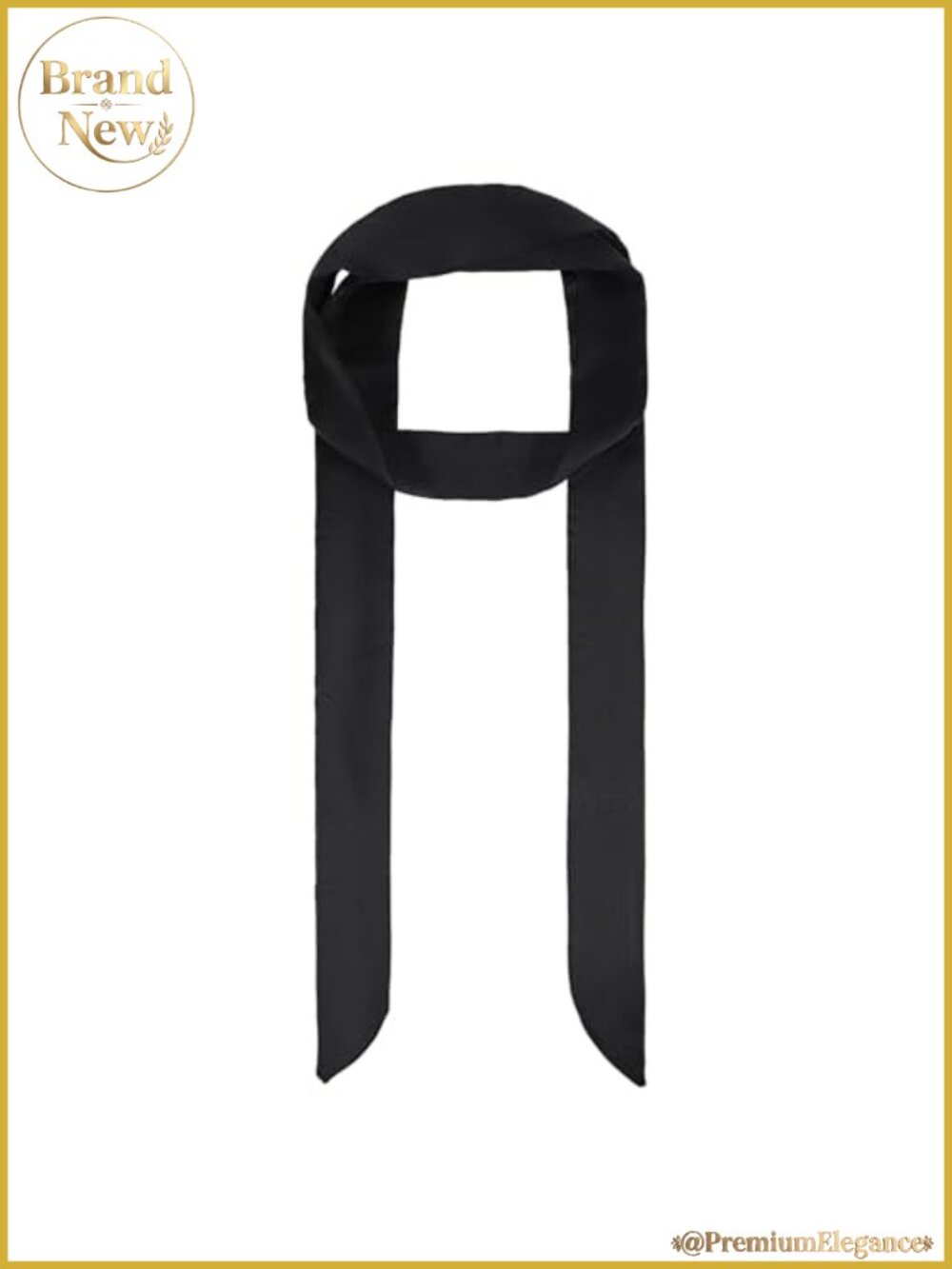 Satin Skinny Scarf Long 78'' Stylish Neck Ribbon Multi-Use